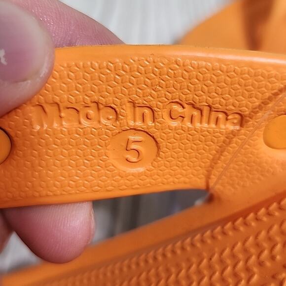 Minnetonka Tangerine Silverthorne Prism Flip Flop Sandals Womens Size 5 NEW - Picture 12 of 12